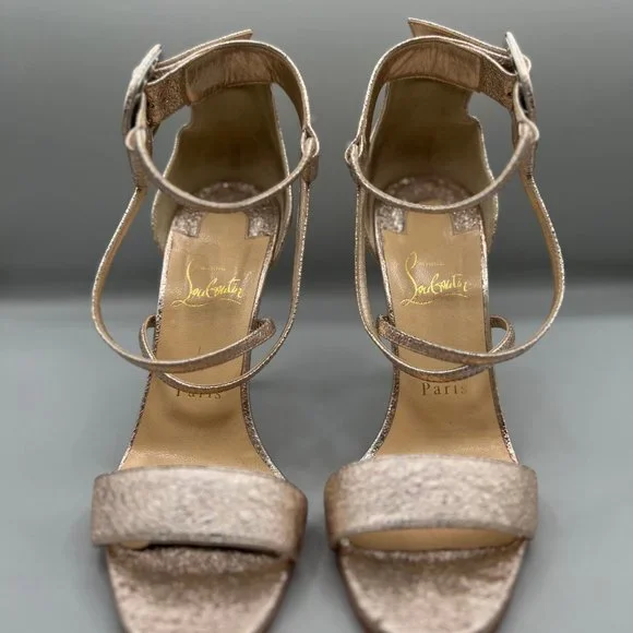 Christian Louboutin rose gold Metallic Sandal - Picture 3 of 6